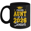 Proud Aunt Of A Senior Class Of 2026 Senior Aunt 2026 Yellow Mug | siriusteestore
