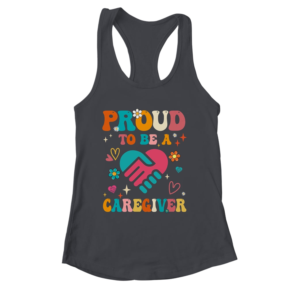 Proud Caregiver Nursing Nurse For Women Caregiving Support Shirt & Tank Top | siriusteestore