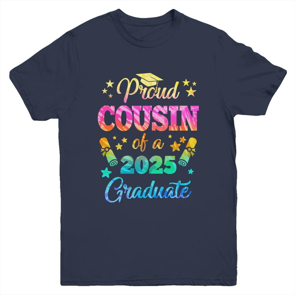 Proud Cousin Of A Class Of 2027 Graduate Senior 26 Tie Dye Youth Shirt | siriusteestore