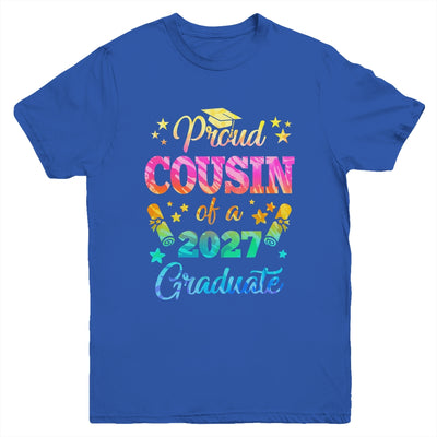 Proud Cousin Of A Class Of 2027 Graduate Senior 27 Tie Dye Youth Shirt | siriusteestore