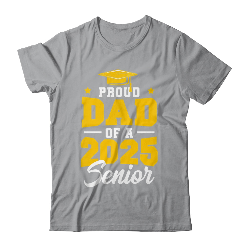 Proud Dad Of A Senior Class Of 2025 Senior Mom 2025 Golden Shirt & Hoodie | siriusteestore