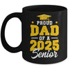 Proud Dad Of A Senior Class Of 2025 Senior Mom 2025 Golden Mug | siriusteestore