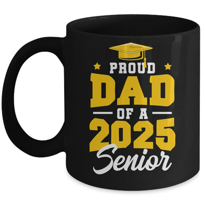Proud Dad Of A Senior Class Of 2025 Senior Mom 2025 Golden Mug | siriusteestore