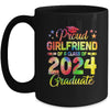 Proud Girlfriend Of A Class Of 2024 Graduate Senior 24 Tie Dye Mug | siriusteestore