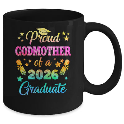 Proud Godfather Of A Class Of 2026 Graduate Senior 26 Tie Dye Mug | siriusteestore