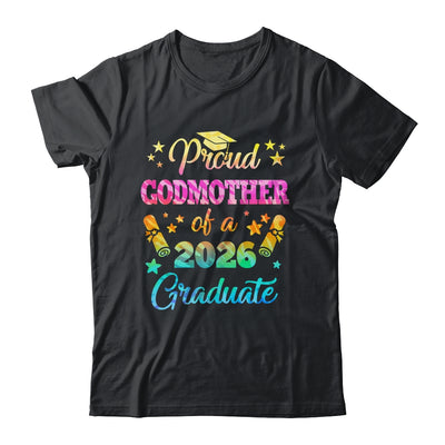 Proud Godfather Of A Class Of 2026 Graduate Senior 26 Tie Dye Shirt & Hoodie | siriusteestore