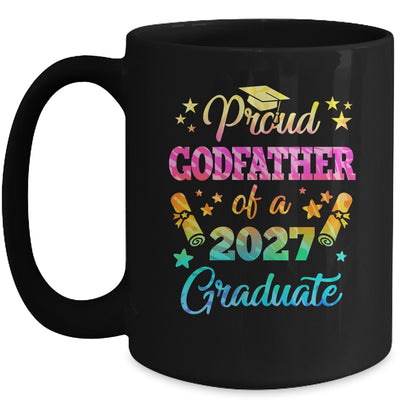 Proud Godfather Of A Class Of 2027 Graduate Senior 26 Tie Dye Mug | siriusteestore