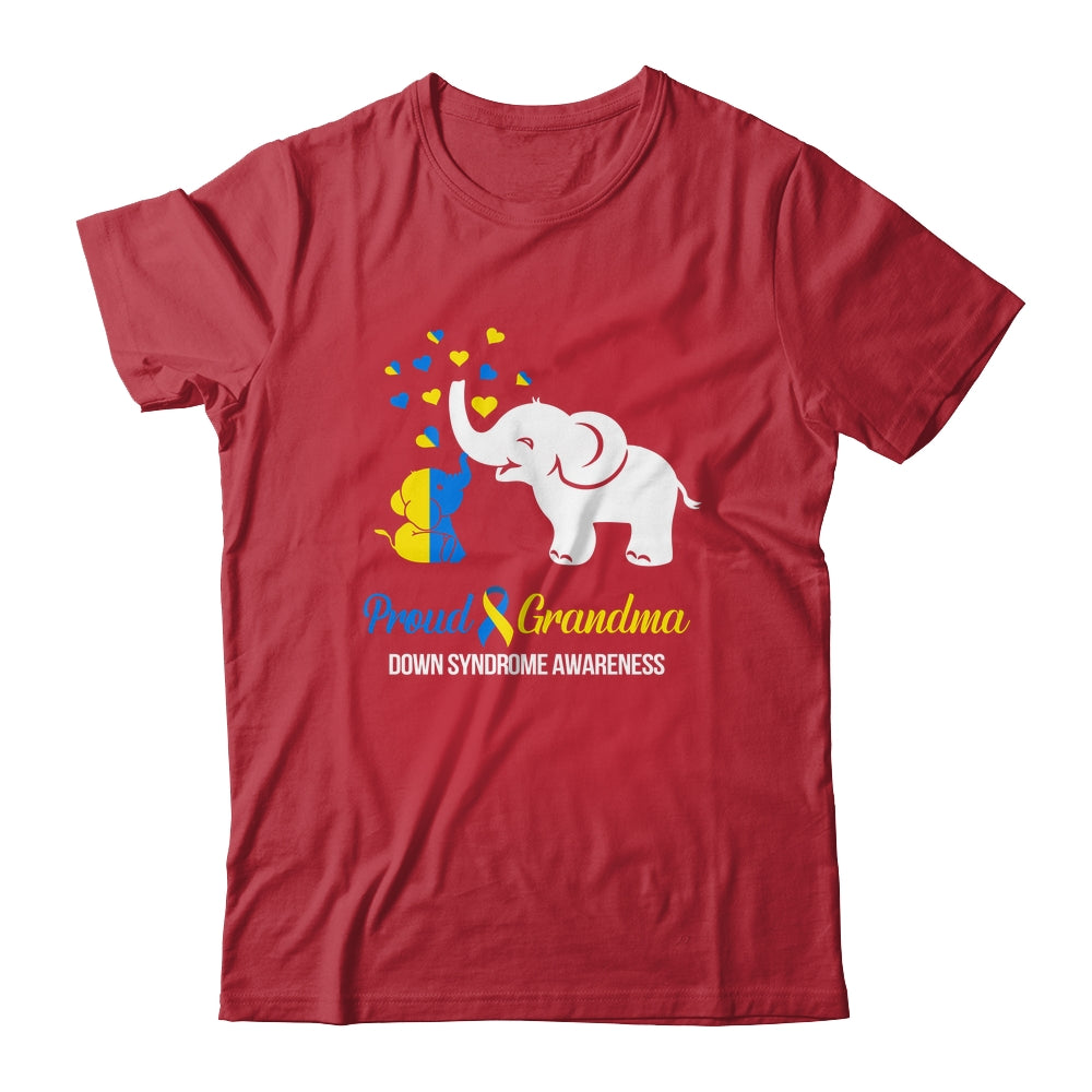 Proud Grandma World Down Syndrome Awareness Day Elephant T21 Shirt & Hoodie | siriusteestore