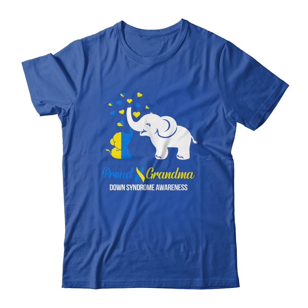 Proud Grandma World Down Syndrome Awareness Day Elephant T21 Shirt & Hoodie | siriusteestore