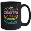 Proud Grandpa Of A Class Of 2026 Graduate Senior 26 Tie Dye Mug | siriusteestore