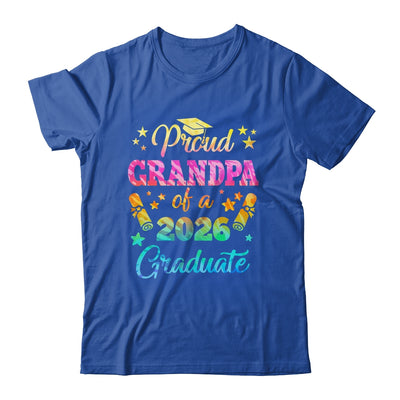 Proud Grandpa Of A Class Of 2026 Graduate Senior 26 Tie Dye Shirt & Hoodie | siriusteestore