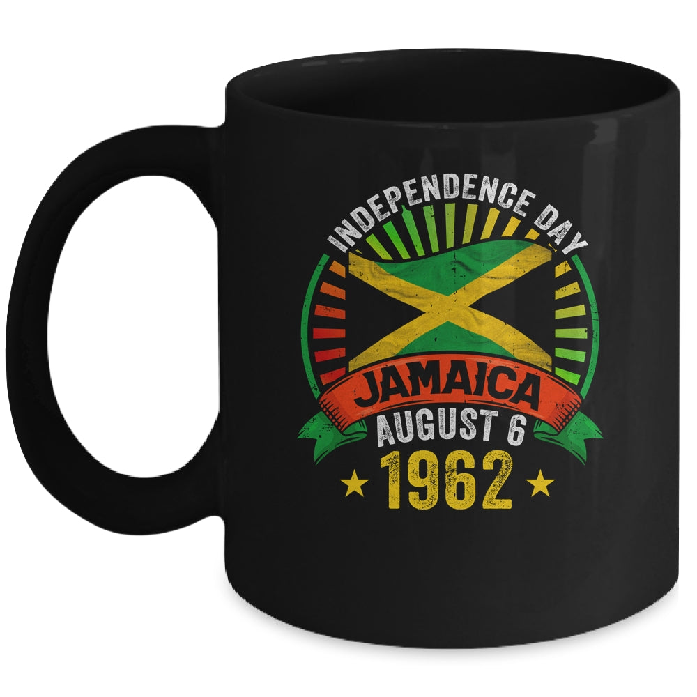 Proud Jamaican Independence Day Jamaica 1962 Men Women Kids Mug | siriusteestore