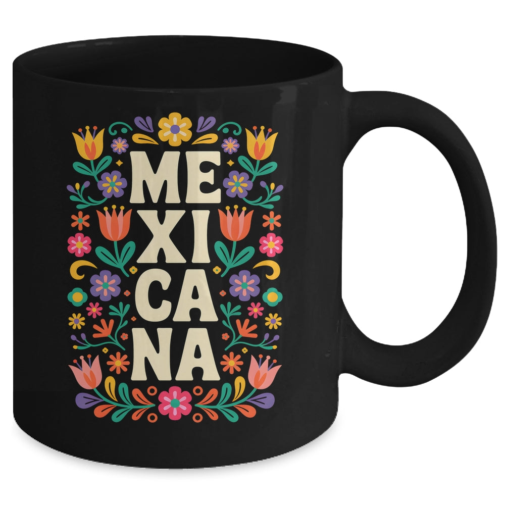 Proud Mexico For Mexicans Mexicana Mexico Women Girls Flower Mug | siriusteestore