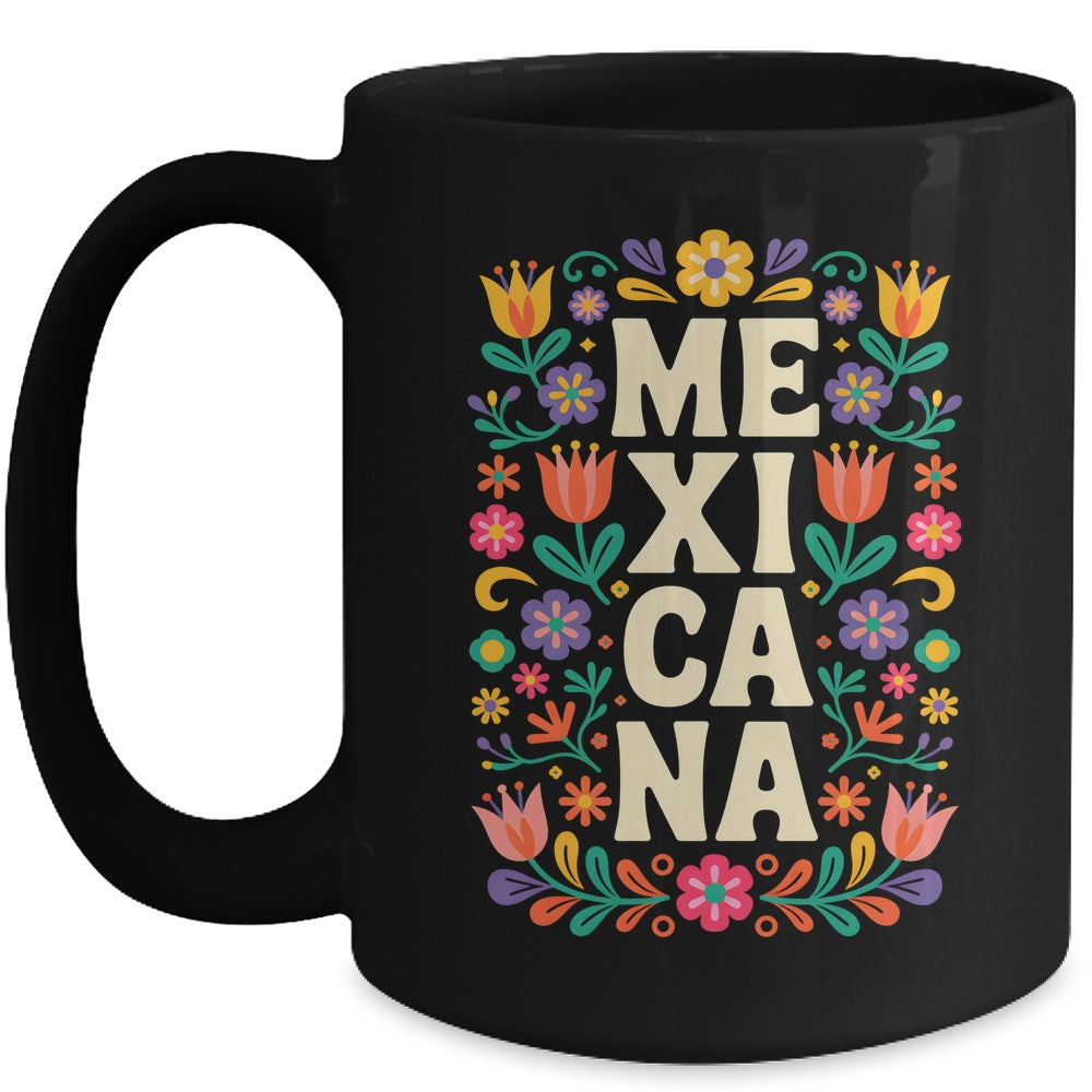 Proud Mexico For Mexicans Mexicana Mexico Women Girls Flower Mug | siriusteestore