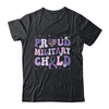 Proud Military Child Groovy Purple Up For Military Kids Shirt & Hoodie | siriusteestore