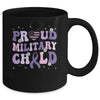 Proud Military Child Groovy Purple Up For Military Kids Mug | siriusteestore