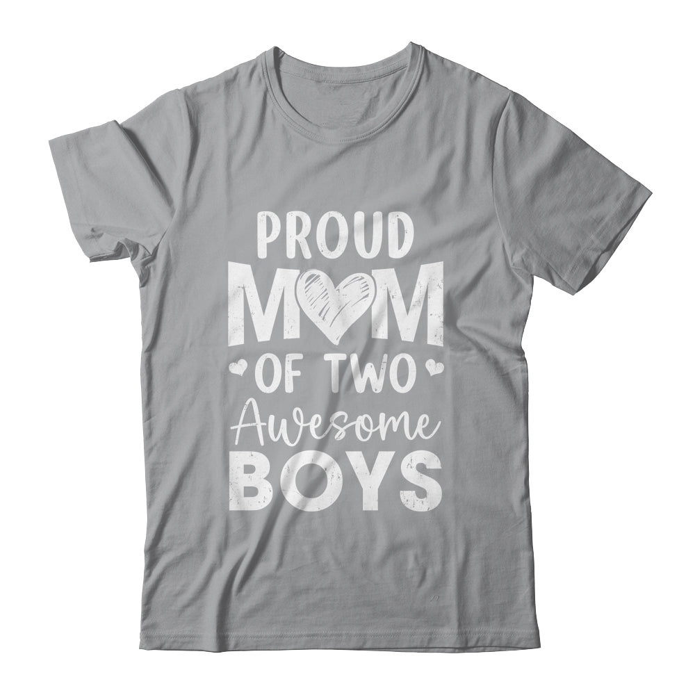 Proud Mom Of 2 Boys Awesome Two Sons Mother's Day Shirt & Tank Top | siriusteestore