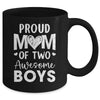 Proud Mom Of 2 Boys Awesome Two Sons Mother's Day Mug | siriusteestore