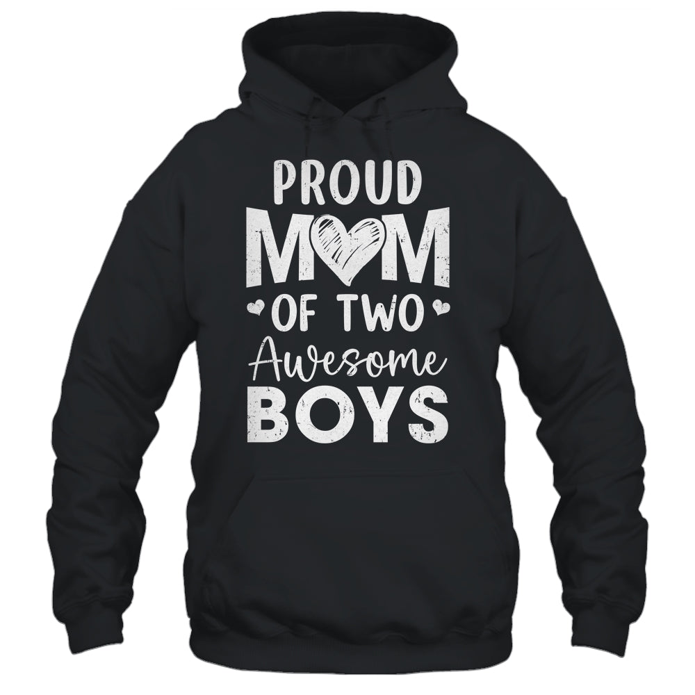 Proud Mom Of 2 Boys Awesome Two Sons Mother's Day Shirt & Tank Top | siriusteestore