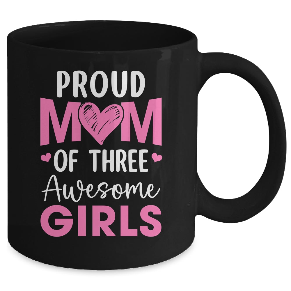 Proud Mom Of 2 Girls Awesome Two Daughters Mother's Day Mug | siriusteestore