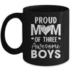 Proud Mom Of 3 Boys Awesome Three Sons Mother's Day Mug | siriusteestore