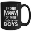 Proud Mom Of 3 Boys Awesome Three Sons Mother's Day Mug | siriusteestore