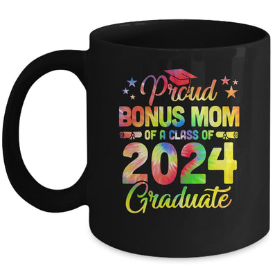 Proud Step Mom Of A Class Of 2024 Graduate Senior 24 Tie Dye Mug | siriusteestore