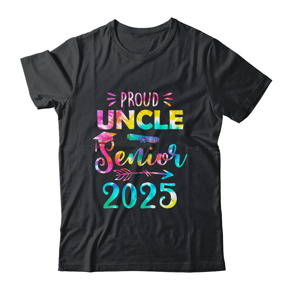 Proud Uncle Class Of 2025 Graduate Senior 25 Tie Dye Shirt & Hoodie | siriusteestore