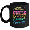 Proud Uncle Of A Class Of 2026 Graduate Senior 26 Tie Dye Mug | siriusteestore