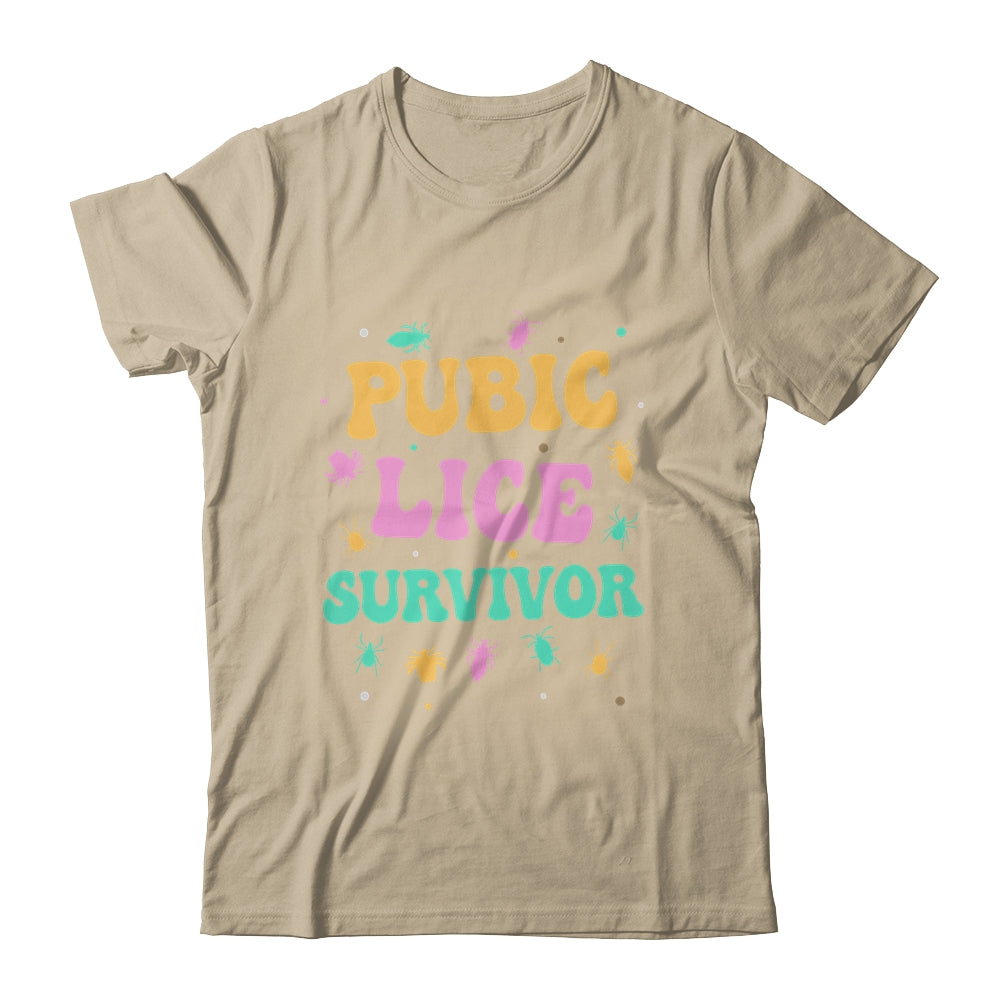 Pubic Lice Survivor Funny Embarrassing Inappropriate Shirt & Tank Top | siriusteestore