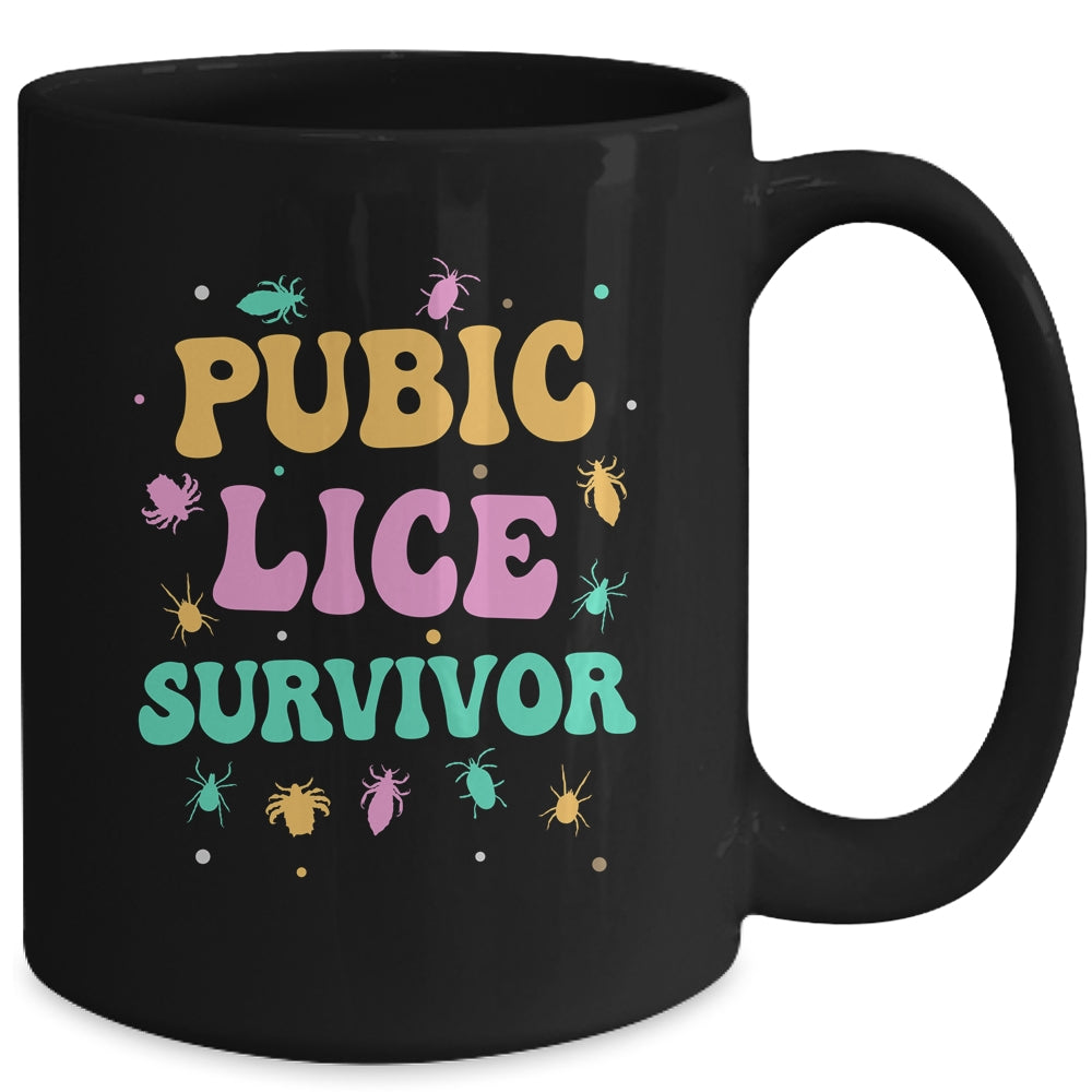 Pubic Lice Survivor Funny Embarrassing Inappropriate Mug | siriusteestore