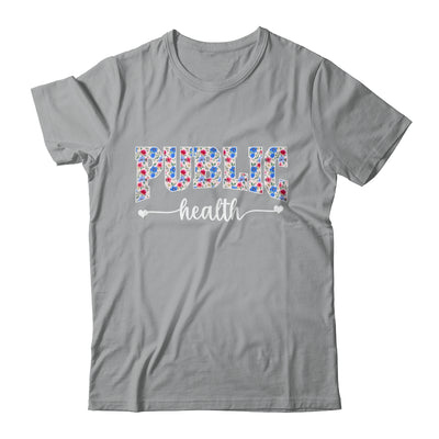 Public Health For Women Nurse Floral Nursing Women Graphic Shirt & Tank Top | siriusteestore