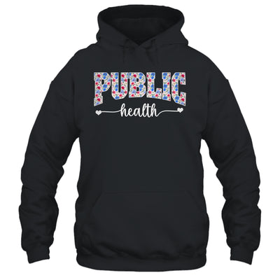 Public Health For Women Nurse Floral Nursing Women Graphic Shirt & Tank Top | siriusteestore