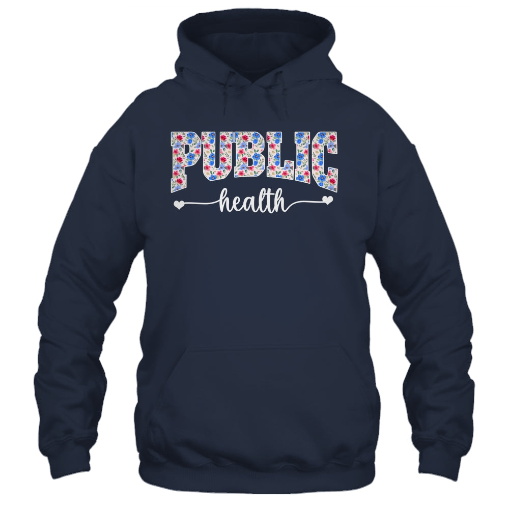 Public Health For Women Nurse Floral Nursing Women Graphic Shirt & Tank Top | siriusteestore