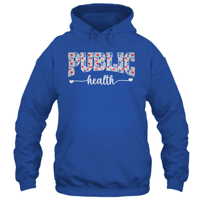 Public Health For Women Nurse Floral Nursing Women Graphic Shirt & Tank Top | siriusteestore