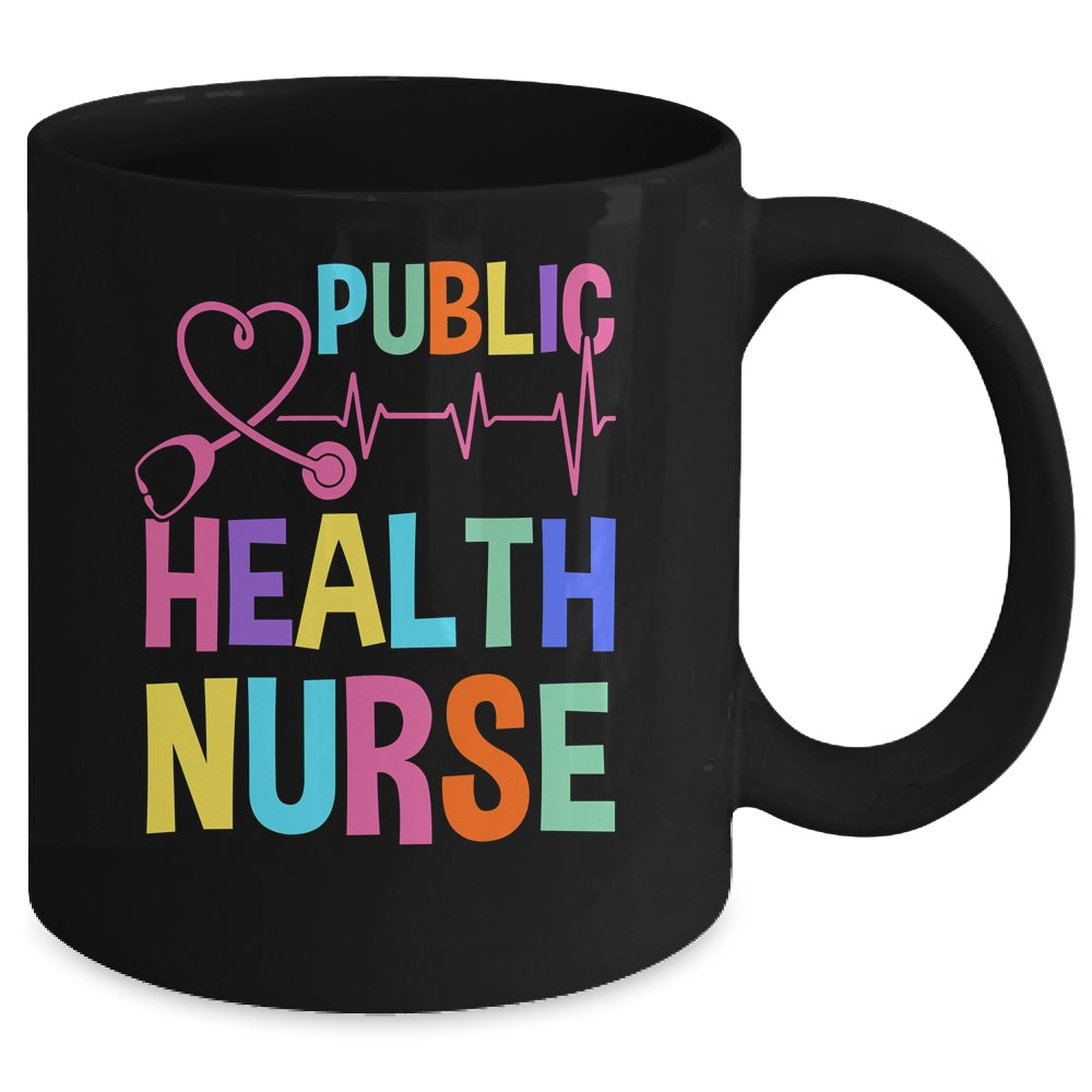 Public Health Nurse Heart For Nurse Job Design For Women Mug | siriusteestore