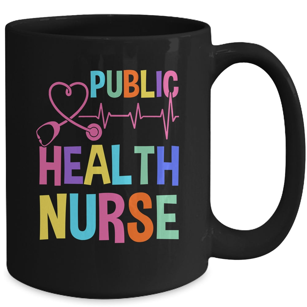 Public Health Nurse Heart For Nurse Job Design For Women Mug | siriusteestore