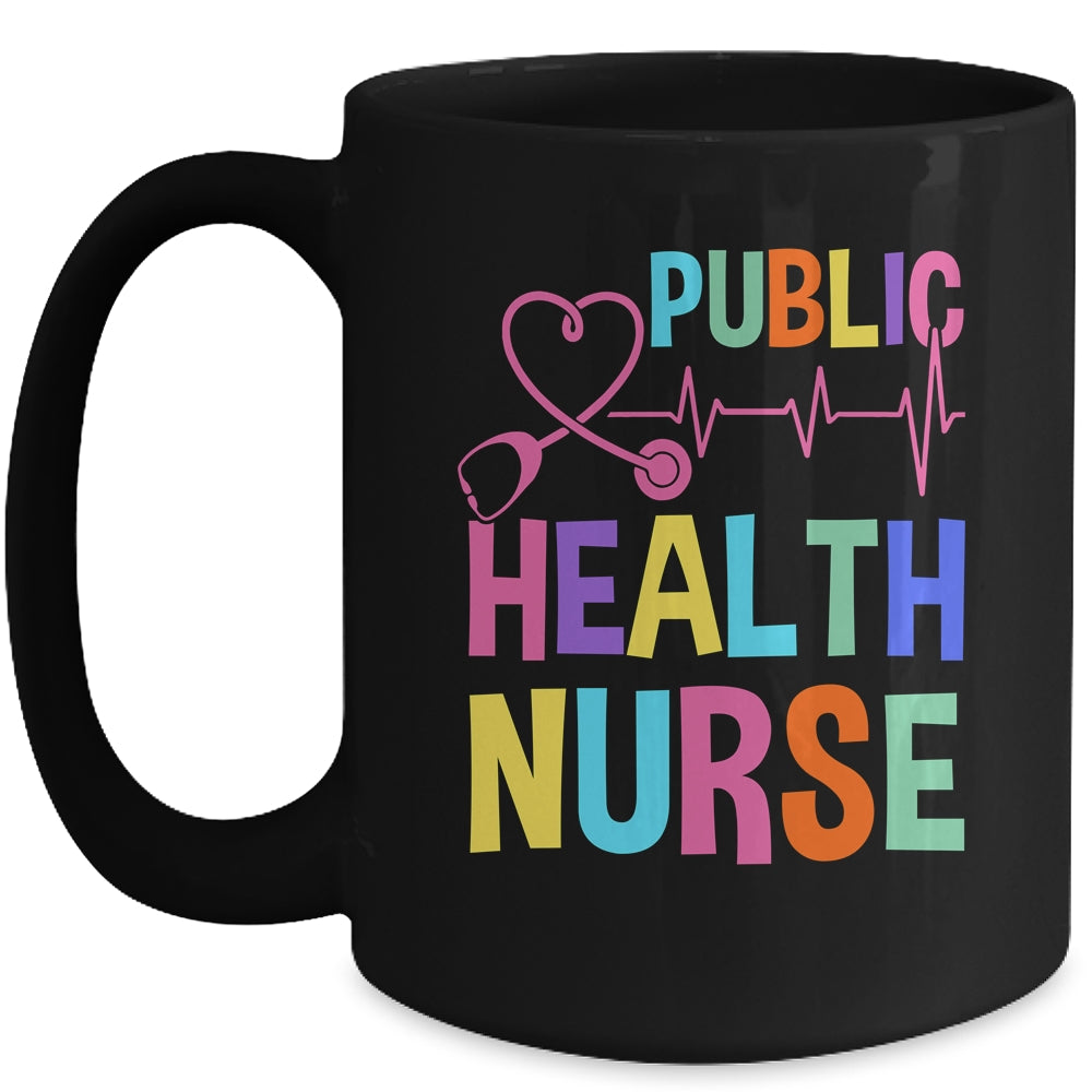 Public Health Nurse Heart For Nurse Job Design For Women Mug | siriusteestore