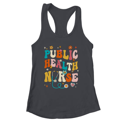 Public Health Nurse Heart For Nurse Job Groovy For Women Shirt & Tank Top | siriusteestore