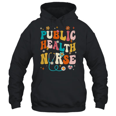 Public Health Nurse Heart For Nurse Job Groovy For Women Shirt & Tank Top | siriusteestore