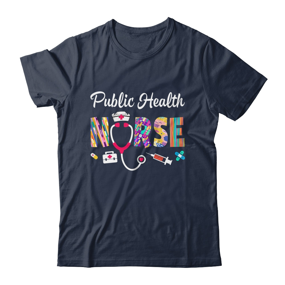 Public Health Nurse Stethoscope Nursing Design For Men Women Shirt & Tank Top | siriusteestore