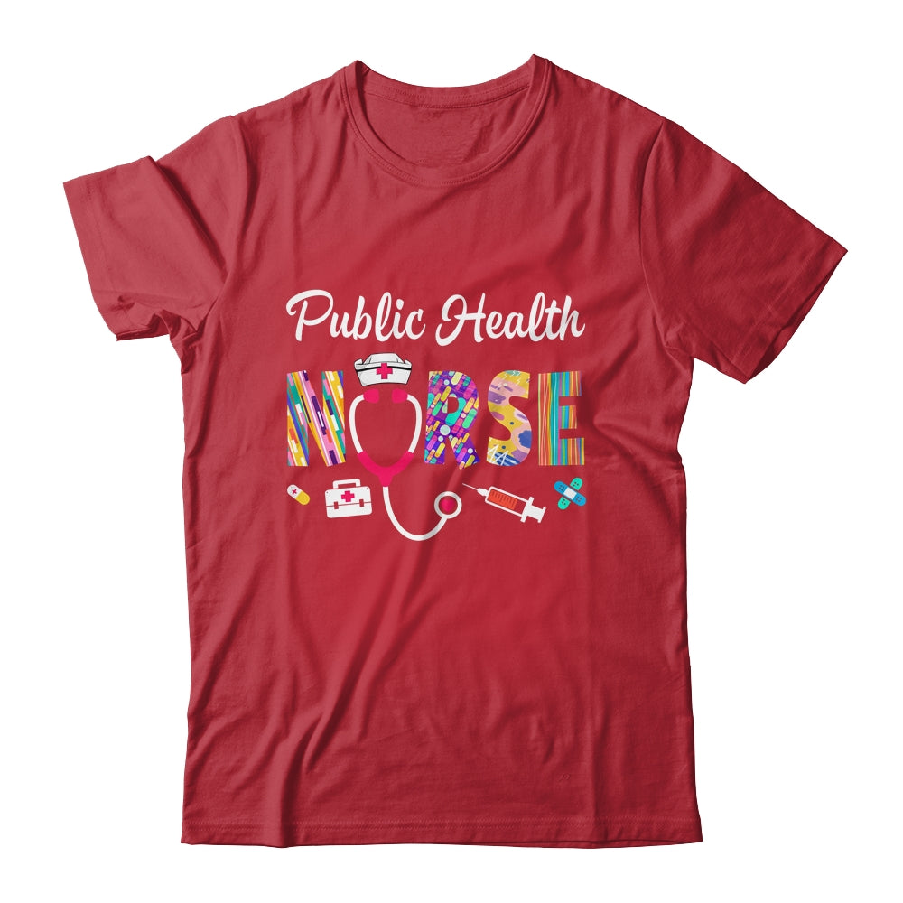 Public Health Nurse Stethoscope Nursing Design For Men Women Shirt & Tank Top | siriusteestore