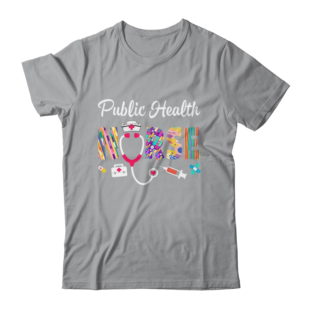 Public Health Nurse Stethoscope Nursing Design For Men Women Shirt & Tank Top | siriusteestore