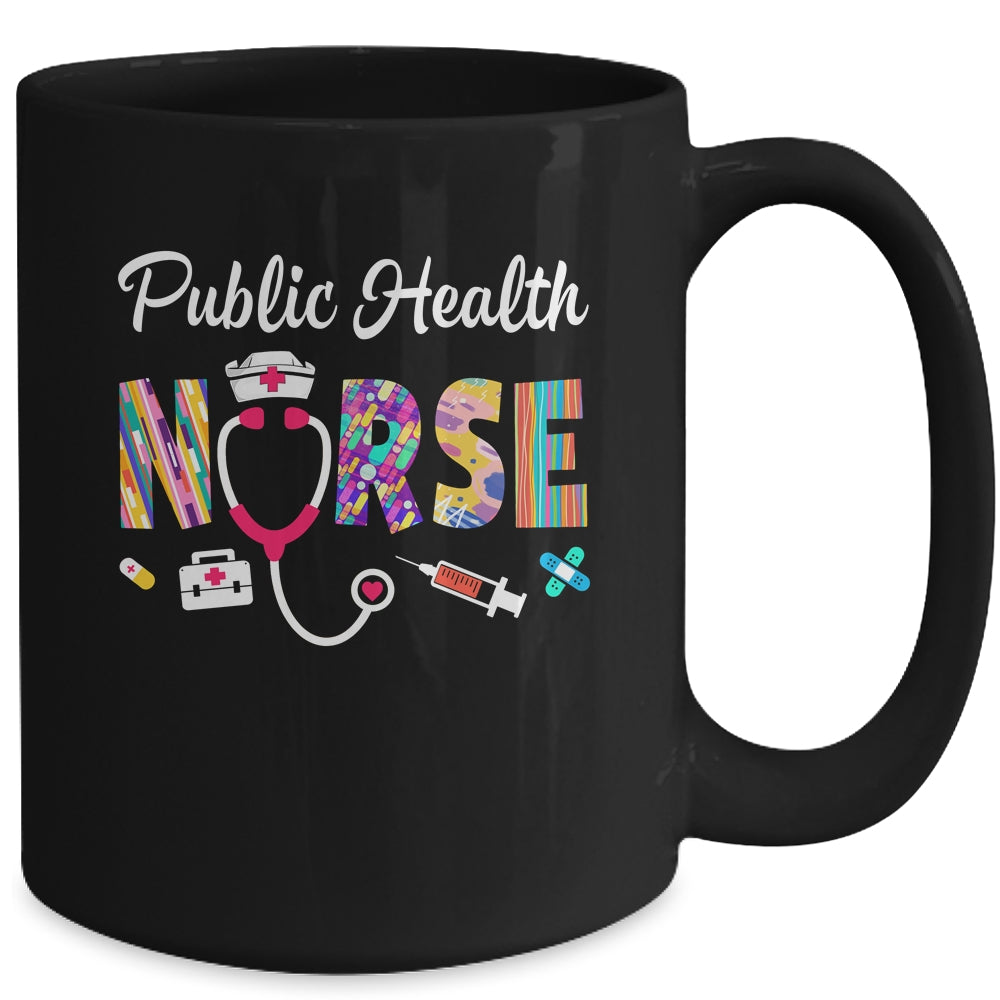 Public Health Nurse Stethoscope Nursing Design For Men Women Mug | siriusteestore