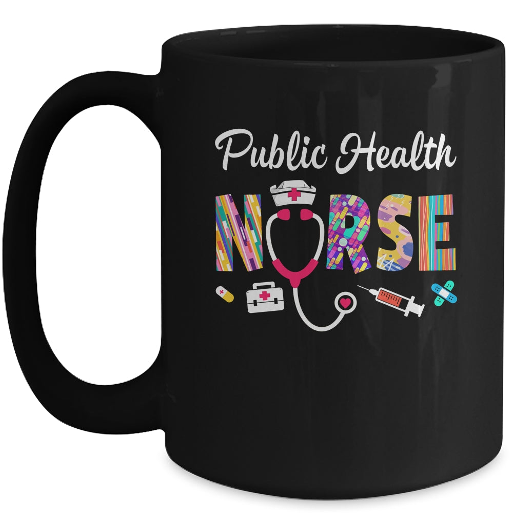 Public Health Nurse Stethoscope Nursing Design For Men Women Mug | siriusteestore