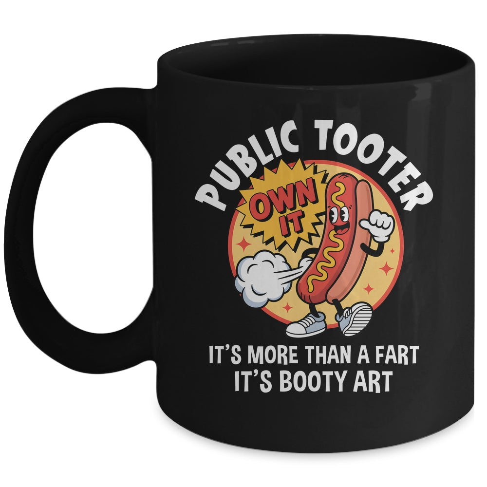 Public Tooter Funny Inappropriate Embarrassing Adult Humor Mug | siriusteestore