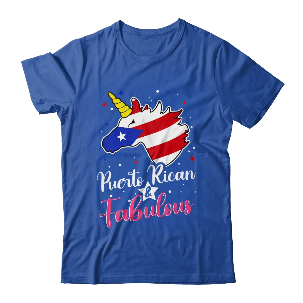 Puerto Rican And Fabulous Unicorn Puerto Rico Flag Girls Shirt & Tank Top | siriusteestore