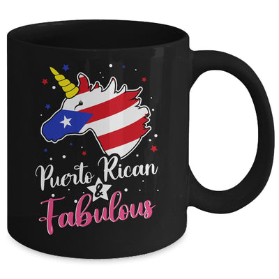 Puerto Rican And Fabulous Unicorn Puerto Rico Flag Girls Mug | siriusteestore