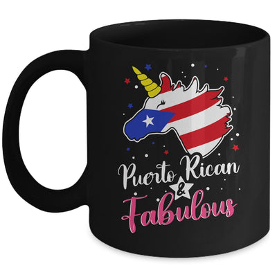 Puerto Rican And Fabulous Unicorn Puerto Rico Flag Girls Mug | siriusteestore