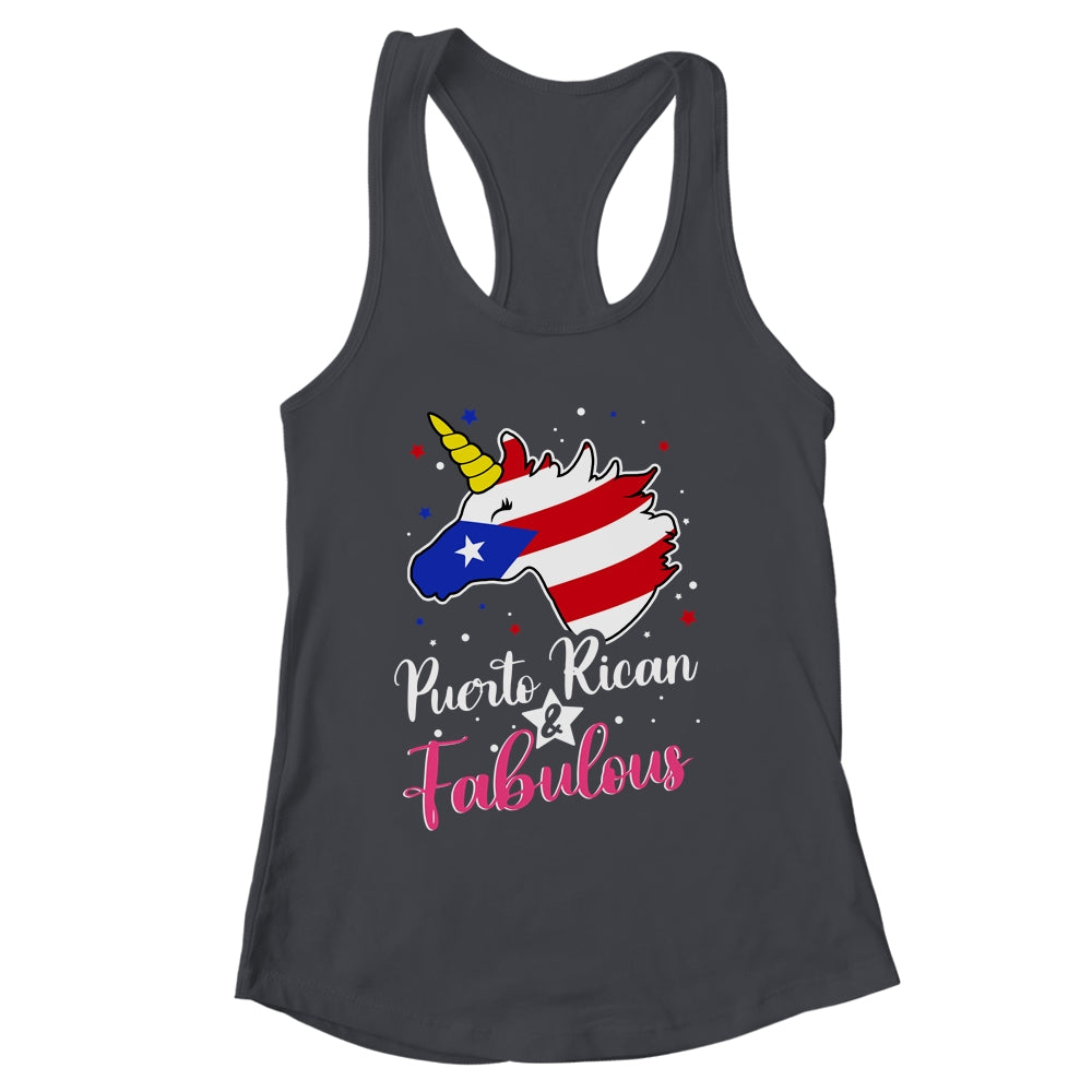 Puerto Rican And Fabulous Unicorn Puerto Rico Flag Girls Shirt & Tank Top | siriusteestore